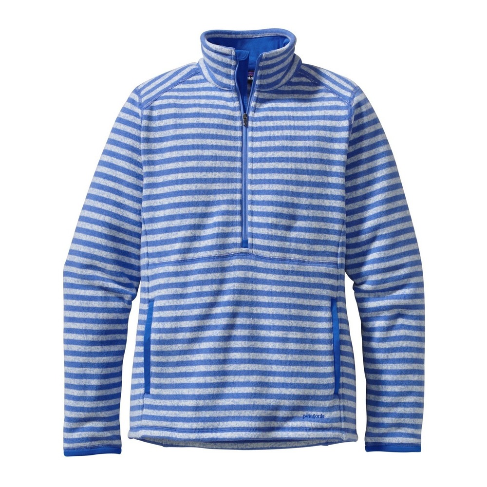 Patagonia Women's Better Sweater Blue Stripe Marsupial Sz M 25605